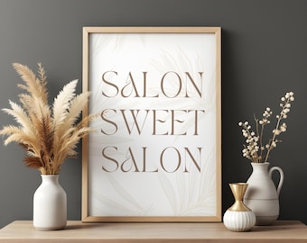 Hair Salon Decor, Beauty Salon Wall Art, Hairstylist Gift, Hairdresser Print, Salon Decor, Hair Quotes