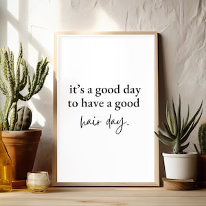 Hair Salon Art | Hair Salon Print | Barber Shop Decor | Hair Stylist | Gift For Hairstylist