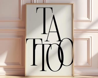 Tattoo Studio Kunstdruck: Modernes Tattoo Dekor
