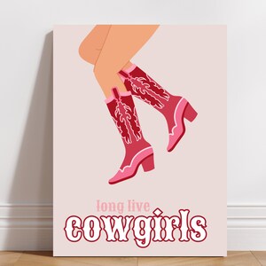 Zestaw wydruków ściennych Cowgirl | Coastal Cowgirl Wall Art | Wydruk butów Cowgirl | Cyfrowe pobieranie wydruków sztuki zachodniej