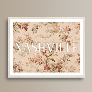 Affiche de Nashville | Décoration Nashville | Le bohème de Nashville | Cadeaux Nashville | Décoration de musique country | Art mural Nashville | Poster Tennessee
