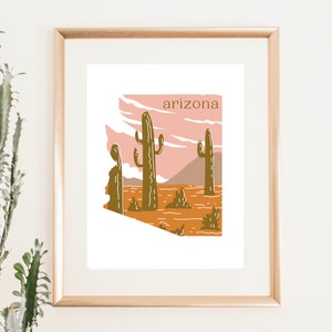 Arizona Poster Download | Arizona Kunst | Arizona Poster | Arizona Wall Art PDF zum Downloaden
