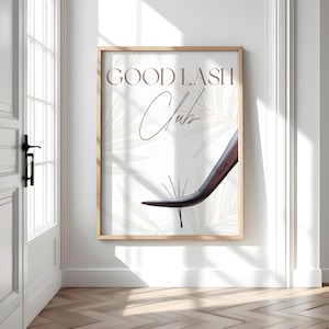 Lash Studio Decor, Lash Artist Wall Art, Lash Tech Gift, Beauty Salon Decor, Eyelash Print for Lash Room