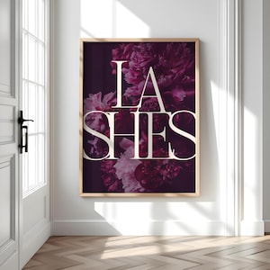 Lash Studio Decor, Lash Artist Wall Art, Lash Tech Gift, Beauty Salon Decor, Eyelash Print for Lash Room