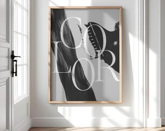 Hair Salon Wall Art: Elegant Hairstylist Gift, Beauty Salon Decor