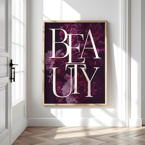 Salon Druck: Nagellack & Wimpern - Beauty Room Decor