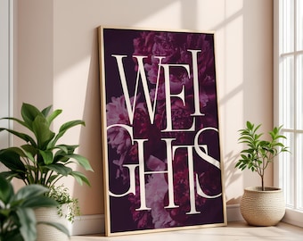 Home Gym Decor, Motivational Wall Art, Fitness Posters, Workout Room Decor, Personalized Gym Gifts