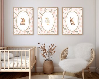 Woodland Animal Nursery Prints: Baby Room Decor (Printable Wall Art)