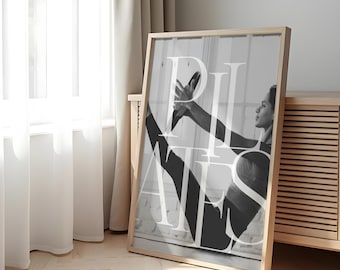 Décoration de studio de Pilates, oeuvre d'art murale inspirante, cadeau de remise en forme, affiche de Pilates, décoration de salle de sport à domicile, impression motivante