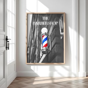Unique Barbershop Decor - Vintage Barber Shop Posters - Wall Art for Salon - Barber Tool Art - Black and White Decor - Barbershop Art Poster