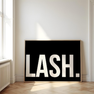 Lash Room Decor | Lash Salon Decor | Eyelashes Print | Lash Prop | Lash Technician Gifts | Lash Tech Sign | Lash Artist Gift | Beauty Decor