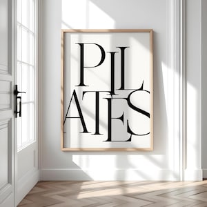 Pilates Decor, Inspirational Wall Art, Unique Gifts for Pilates Lovers, Home Gym Decor, Fitness Motivation Art