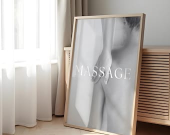 Massage Therapy Art Print: Wellness Studio Decor