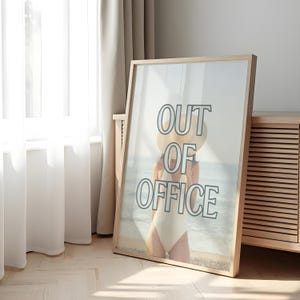 Out of Office Print: Chic Home Office Decor