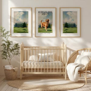 Decorazioni per cameretta a tema golf, stampe vintage a tema golf per la cameretta dei ragazzi, decorazioni murali con nomi personalizzati, decorazioni per cameretta a tema golf, regali unici per gli amanti del golf