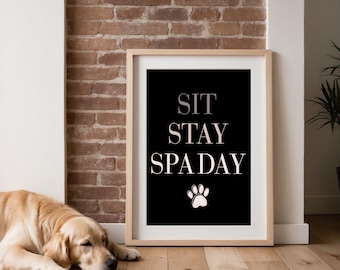 Pet Groomer Decor, Personalized Dog Grooming Sign, Custom Pet Art, Grooming Business Wall Decor, Gift Ideas