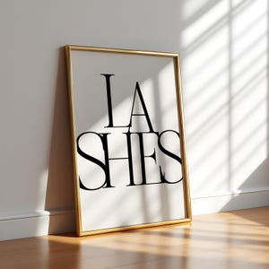Lash Room Decor | Lash Salon Decor | Eyelashes Print | Lash Prop | Lash Technician Gifts | Lash Tech Sign | Lash Artist Gift | Beauty Decor