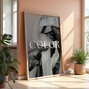 Arte de peluquería / Letrero de peluquería / Regalos de estilista / Impresiones de peluquería / Arte de pared imprimible / Decoración de tocador