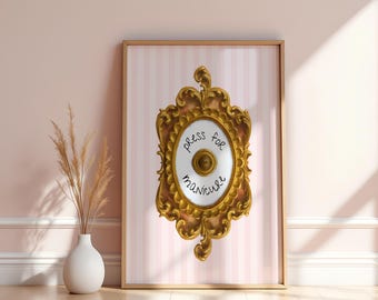 Láminas decorativas para salones de manicura: Decoración de pared para salones de belleza (Descarga digital)