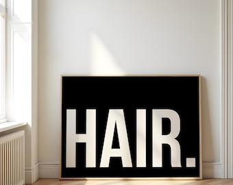 Hair Salon Decor, Beauty Salon Wall Art, Hairstylist Gift, Hairdresser Print, Salon Decor, Hair Quotes
