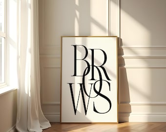 Brows Studio Decor: Lash and Brow Artist Print
