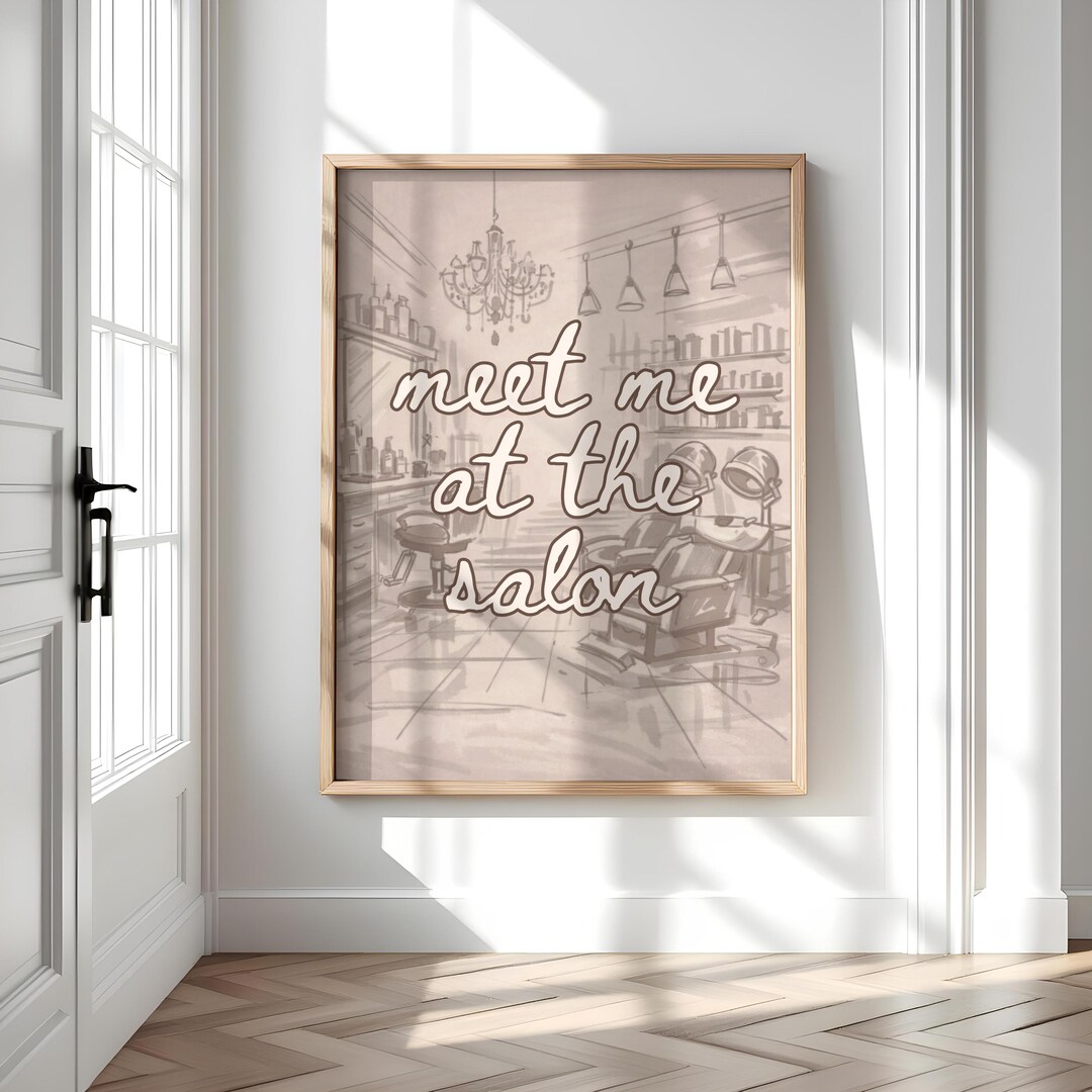 Hair Salon Decor, Beauty Salon Wall Art, Hairstylist Gift, Hairdresser ...