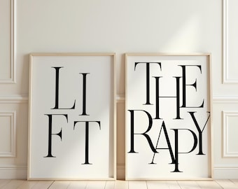 Gym Wall Art, Motivational Quotes for Home Gym Decor, Fitness Wall Art, Workout Room Prints, Inspirational Gym Posters