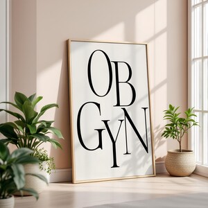 OBGYN Office Decor, Medical Wall Art, Gynecologist Gift, Doctor Office ...