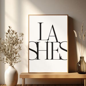 Lash Room Decor | Lash Salon Decor | Eyelashes Print | Lash Prop | Lash Technician Gifts | Lash Tech Sign | Lash Artist Gift | Beauty Decor