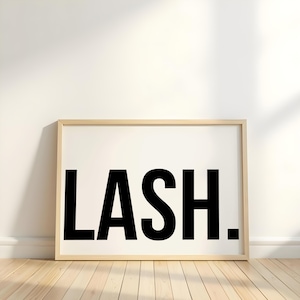 Lash Studio Decor, Lash Artist Wall Art, Lash Tech Gift, Beauty Salon Decor, Eyelash Print for Lash Room