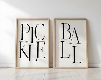 Pickleball Wall Art, Unique Sports Decor, Pickleball Gifts, Modern Wall Art for Home or Office
