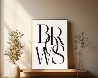 Brows Studio Decor: Lash and Brow Artist Print