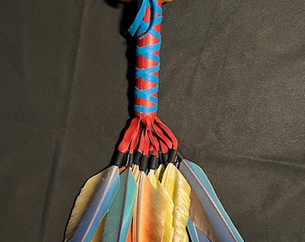 Macaw feather Rattles (Sonajas)