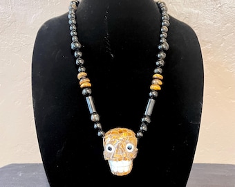 Mitlantecutli Skull Necklace