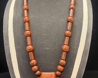 Malinaltepec Red Obsidian Necklace