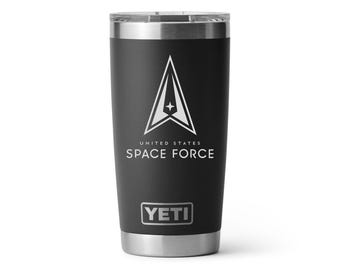 Yeti, 20oz Tumbler: Space Force Personalize with Your Unit or Rank Insignia