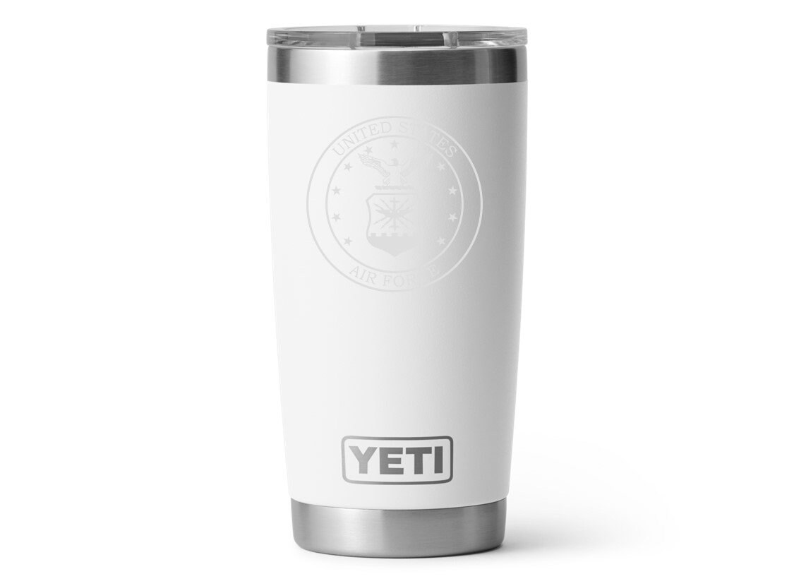 Yeti, 20oz Tumbler: Navy Crest Personalize With Your Ship or Rank Insignia  