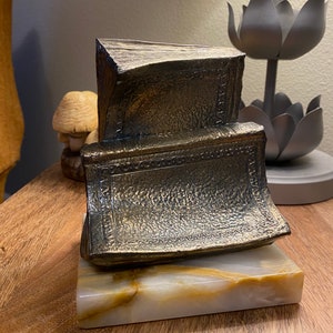 Brass and Marble Books Bookend