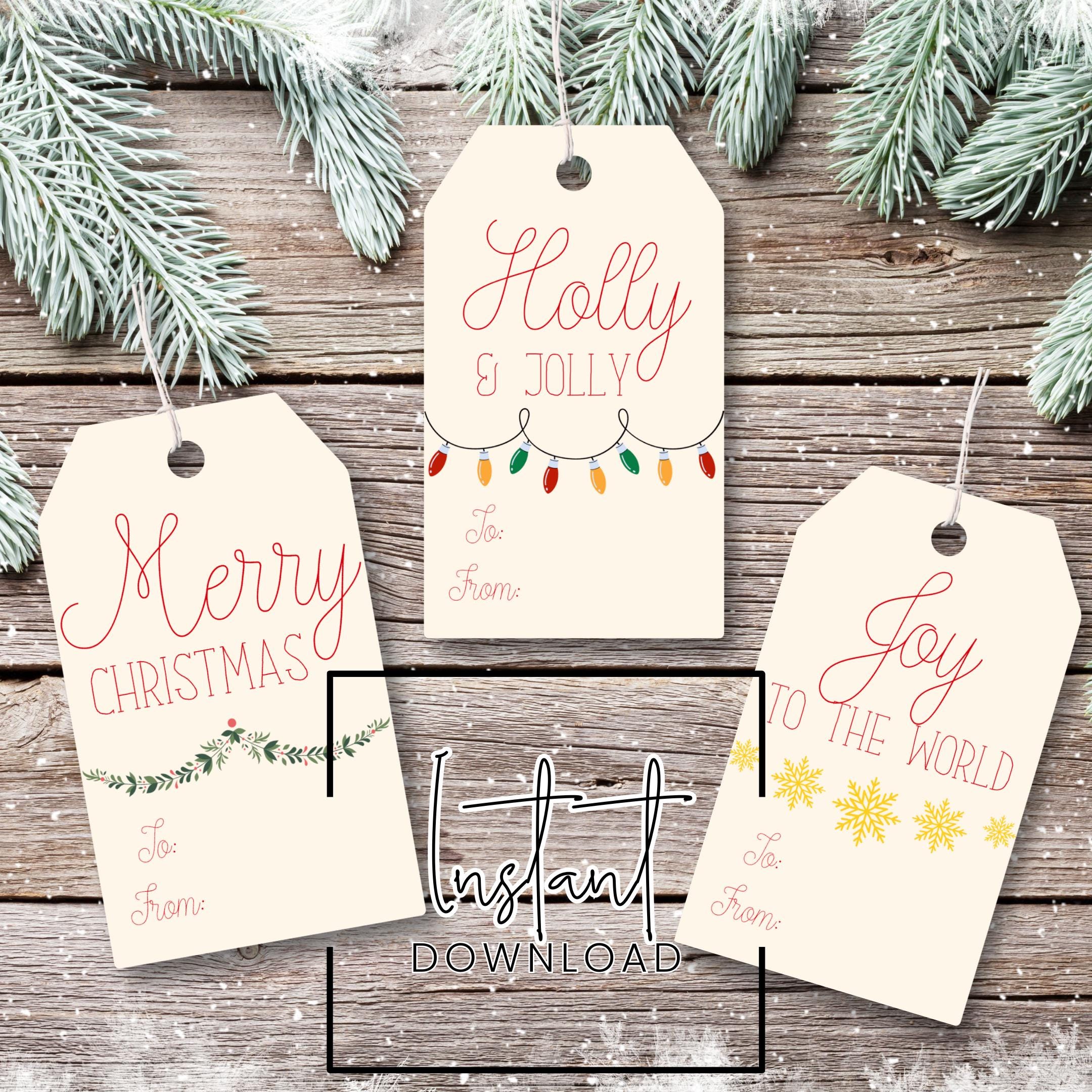 Printable Christmas Gift Tags Cute Printable Tags for the Holidays 3