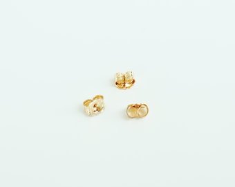 5 pairs 14K Gold Filled Earring Butterfly Backings, Gold Filled Earnuts, Earring Backs for Studs, Jewelry findings bulk wholesale