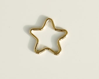 Lot De 10 Breloques étoiles Dorées - Taille 0,9 Cm, Neuf, Pour Bijoux DIY Et Customisation