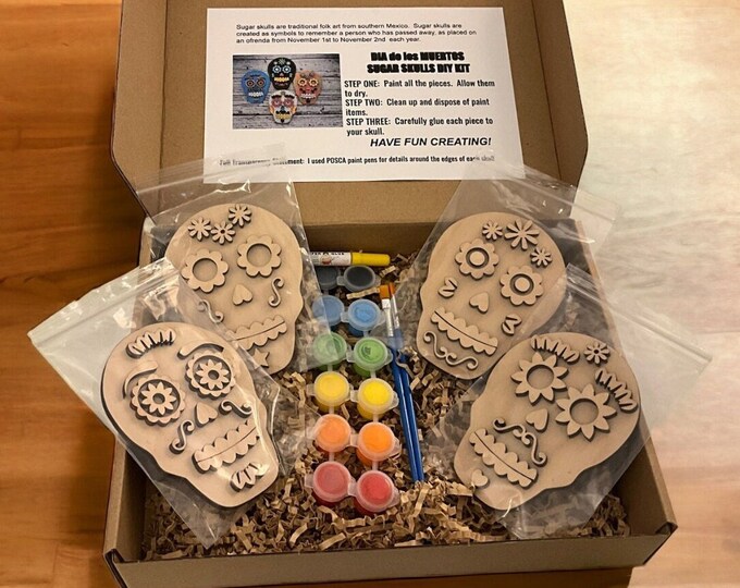 DIY Sugar Skull Kit/dia De Los Muertos Kit Etsy
