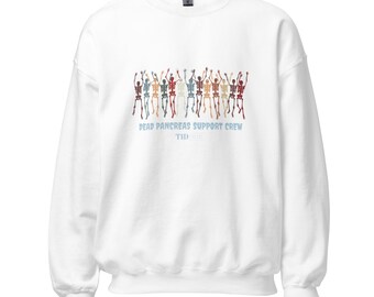 Diabetes Support Crew Skeleton T1D TShirt - Loved Ones, Diabetes Advocacy Tee, Type 1 Diabetes Support, Unisex Shirt, Caretaker Appreciation