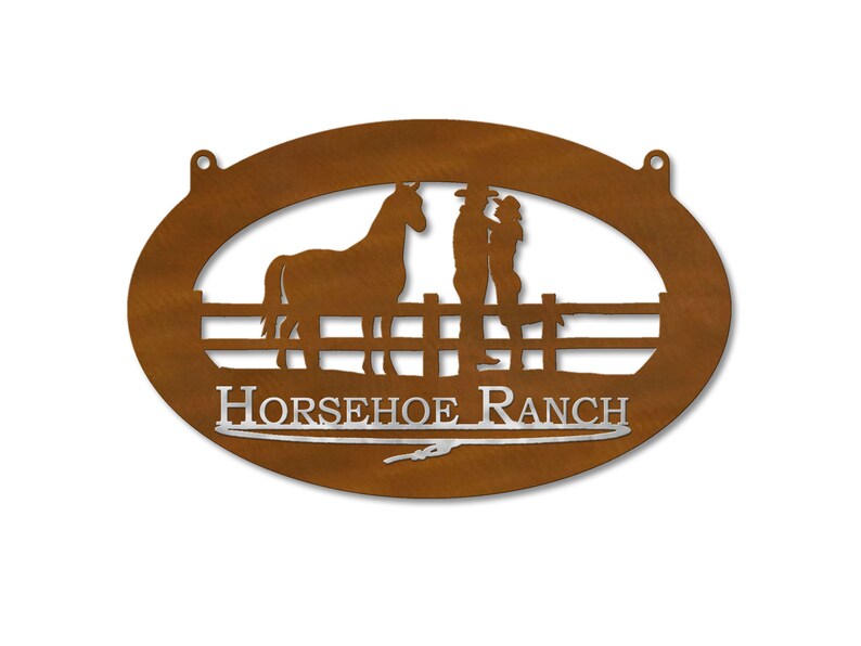 Cowboy Sign Posts Cowboy Corral - Western Decor - Double-sided Reflective Custom Text ...