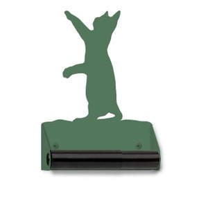 Reaching Kitty Toilet Paper Holder: Metal Cat Theme Bathroom Decor - Etsy