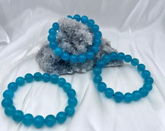 Natural Iced Ammonite Bracelets (10-11mm)