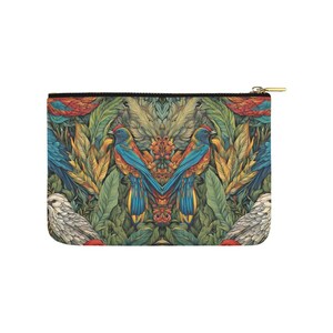 Bolsa para accesorios de mascotas con estampado de aves / Bolsa de transporte / Artículos esenciales para pasear perros