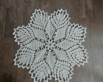 Hand made crochet doily 18 inches diameter