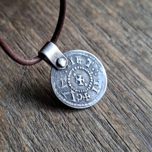 Anglo Saxon Coin Pendant Ancient Anglo Saxon Coin Pendant Anglo Saxon Coin Necklace