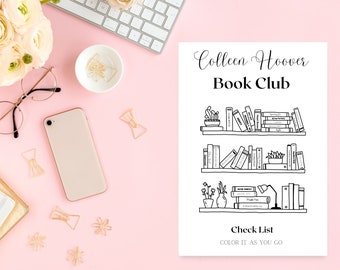 Colleen Hoover Reading List, Digital Download, It Ends With Us, Coloring Book, Adult Coloring Page, COHO lovers, COHO gifts, Verity,